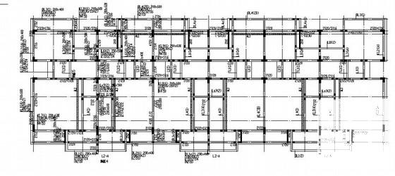 地下1层地上3层框架住宅楼结构CAD施工图纸（6联排）(预应力混凝土管桩) - 1