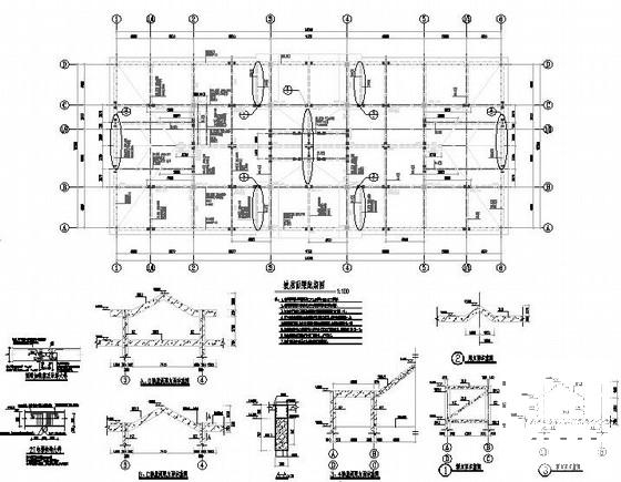 3层桩基础框架结构商用博物馆结构CAD施工图纸 - 2