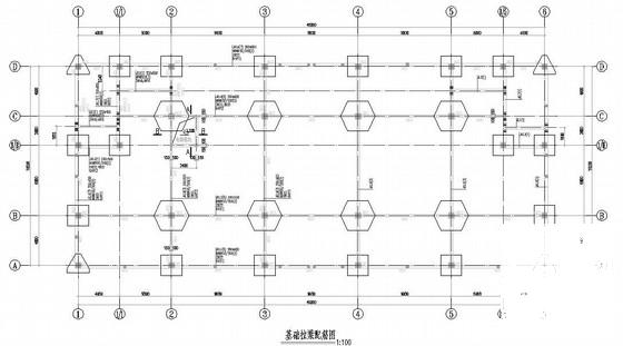 3层桩基础框架结构商用博物馆结构CAD施工图纸 - 3