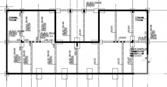 3层底密度框架住宅楼结构CAD施工图纸（双拼A型） - 3