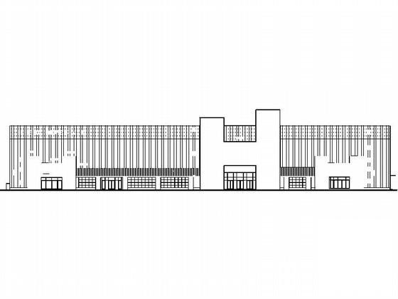3层大型建材超市建筑施工CAD图纸(竖向布置图) - 1