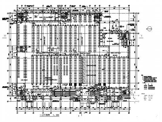 3层大型建材超市建筑施工CAD图纸(竖向布置图) - 3