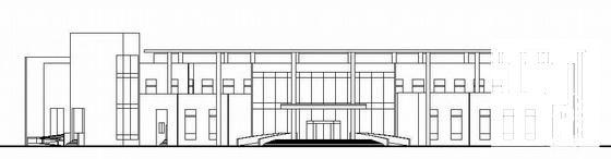 2层售楼处建筑施工CAD图纸 - 1