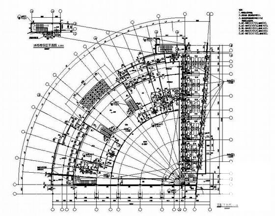 2层售楼处建筑施工CAD图纸 - 2