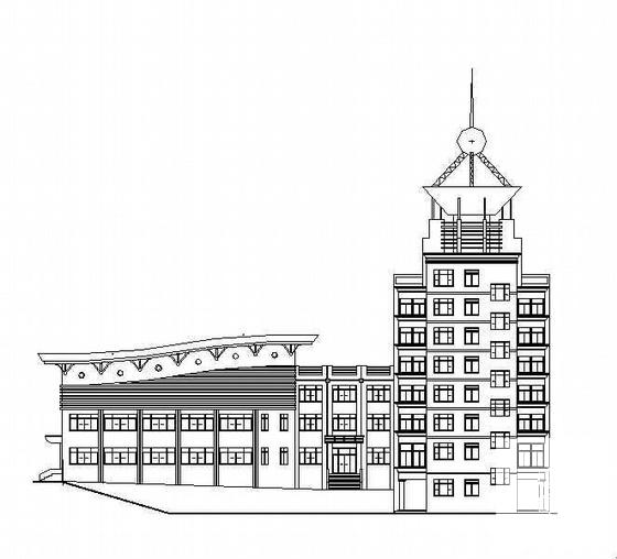 6层综合楼建筑CAD施工图纸 - 1