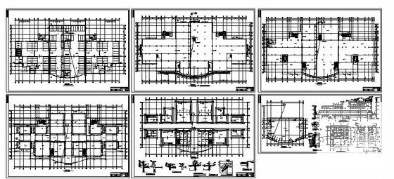 5层商业广场建筑施工CAD图纸(卫生间详图) - 3