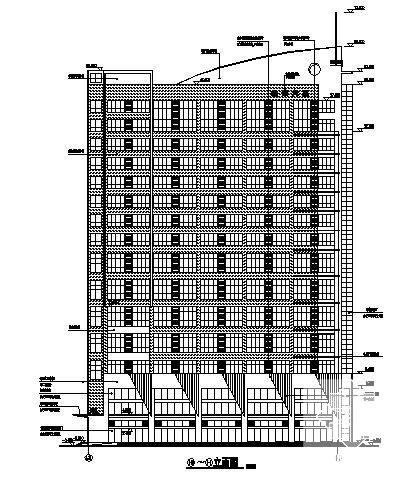 15层综合楼建筑施工CAD图纸(卫生间详图) - 2