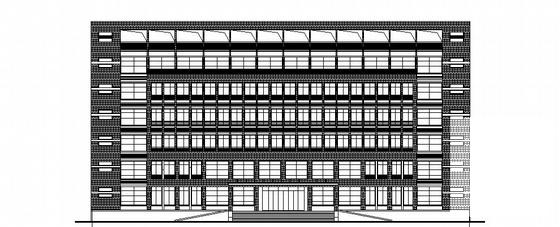 企业7层综合楼建筑投标方案设计CAD图纸 - 1