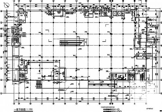 沃尔玛卖场建筑CAD施工图纸(卫生间详图) - 3