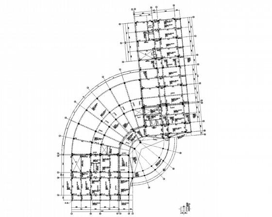 11层钢筋混凝土框架办公楼结构CAD施工图纸 - 1