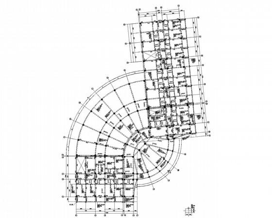 11层钢筋混凝土框架办公楼结构CAD施工图纸 - 3