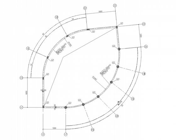 11层钢筋混凝土框架办公楼结构CAD施工图纸 - 4