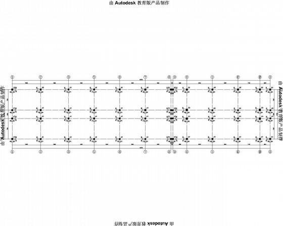 地上6层局部5层框架办公楼结构CAD施工图纸 - 1