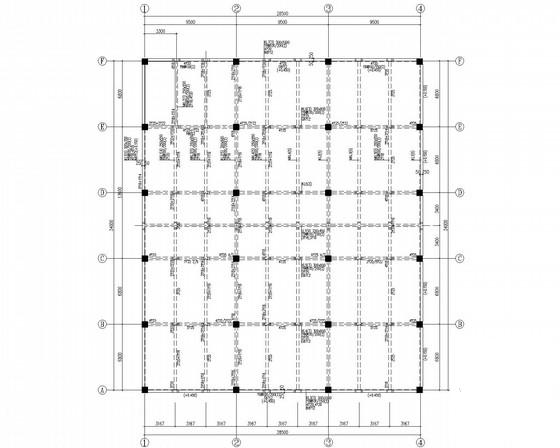 中学钢屋架框架教学楼结构CAD施工图纸 - 3