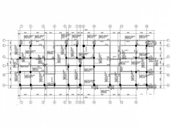 15层带阁楼框架住宅结构CAD施工图纸（桩基础）(平面布置图) - 3