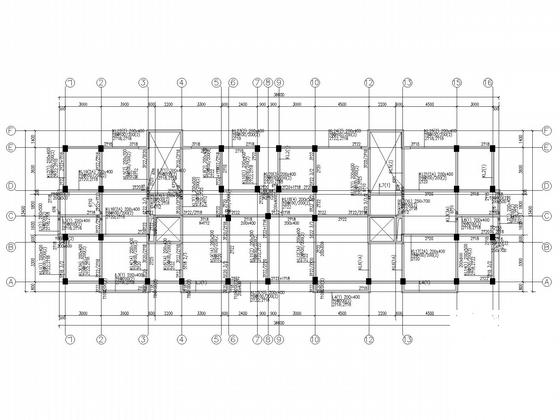 15层带阁楼框架住宅结构CAD施工图纸（桩基础）(平面布置图) - 4
