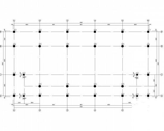 框架结构宾馆会议楼结构设计CAD施工图纸 - 1