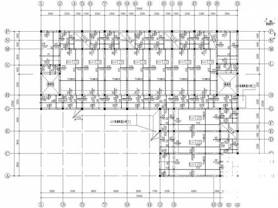 6层框架宿舍楼结构CAD施工图纸（独立基础） - 3