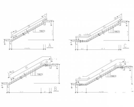 小学框架结构宿舍楼结构设计CAD施工图纸(平面布置图) - 4