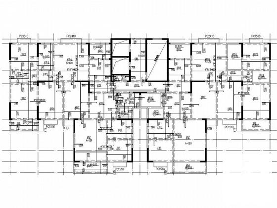 19层剪力墙结构商住楼结构CAD施工图纸（桩基础） - 4