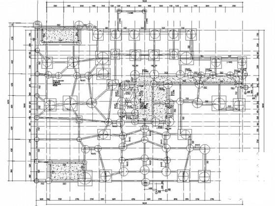 27层A级高度钢筋混凝土剪力墙住宅楼结构CAD施工图纸（地下2层车库） - 1