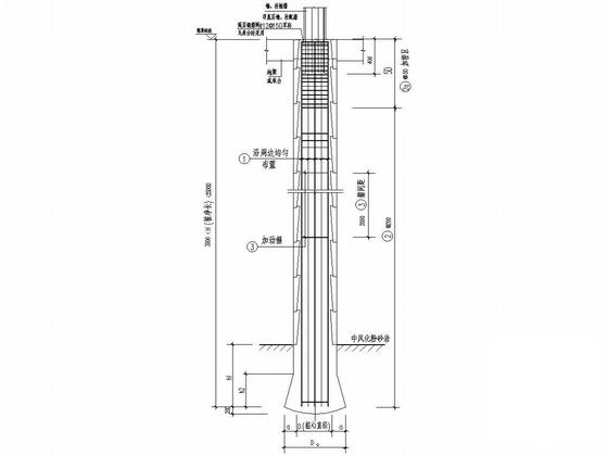 27层A级高度钢筋混凝土剪力墙住宅楼结构CAD施工图纸（地下2层车库） - 4