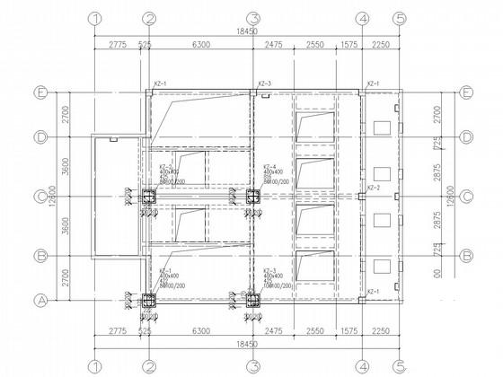 雨水泵站工程泵房框架结构CAD施工图纸(平面布置图) - 2