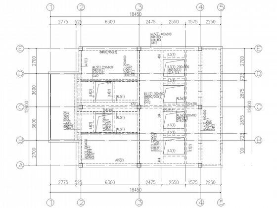 雨水泵站工程泵房框架结构CAD施工图纸(平面布置图) - 3