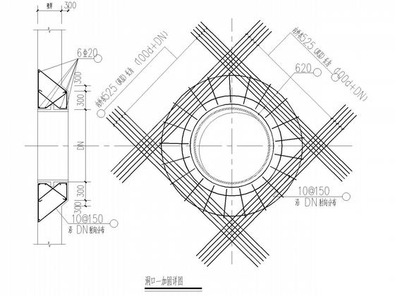 雨水泵站工程泵房框架结构CAD施工图纸(平面布置图) - 5