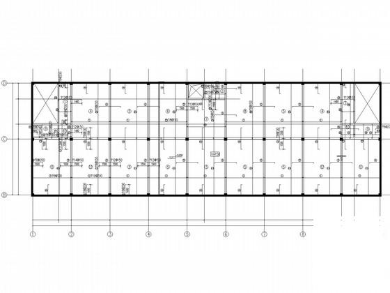 地下1层地上2层框架结构超市CAD施工图纸（筏型基础） - 1