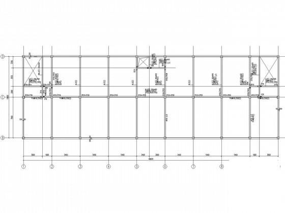 地下1层地上2层框架结构超市CAD施工图纸（筏型基础） - 2