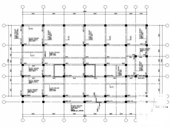 6层框架结构体育公园会所结构CAD施工图纸 - 3