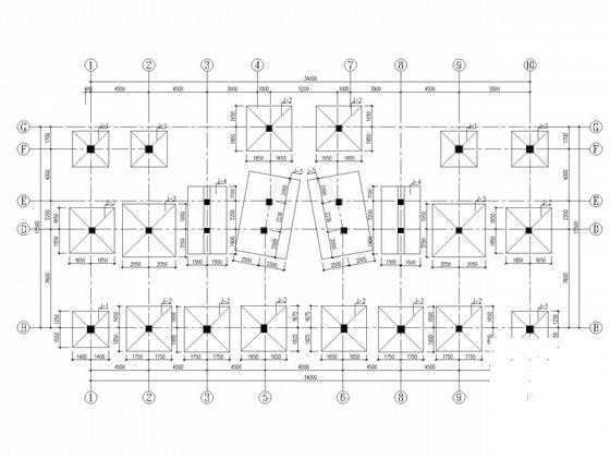 3层带地下室业务培训楼框架结构CAD施工图纸（独立基础） - 1