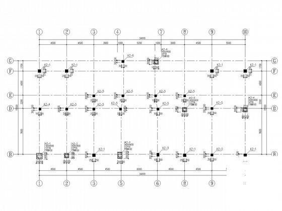 3层带地下室业务培训楼框架结构CAD施工图纸（独立基础） - 2