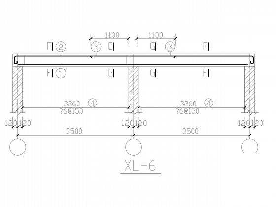 带地下室5层底框职工单身宿舍结构CAD施工图纸(边缘构件配筋) - 4