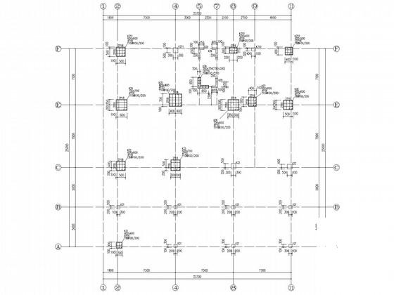 带地下室框架商业住宅结构CAD施工图纸 - 1