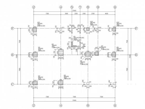 带地下室框架商业住宅结构CAD施工图纸 - 2