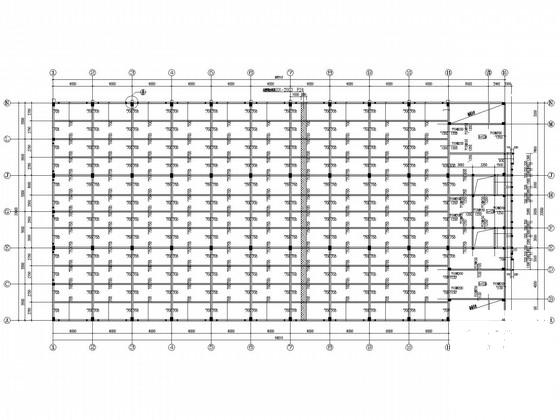 单层带吊车成品车间结构CAD施工图纸(PKPM计算书)(楼梯平面图) - 3