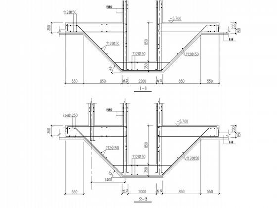 6层带地下室剪力墙住宅楼结构CAD施工图纸（条形基础）(平面布置图) - 5