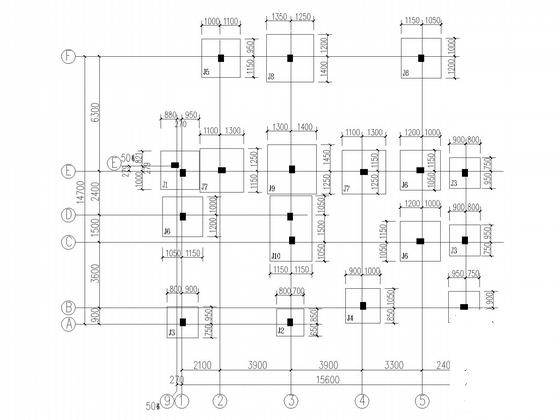 4层坡屋顶框架别墅建筑结构CAD施工图纸 - 4