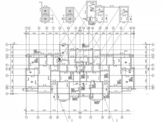 小区3栋框架剪力墙住宅结构CAD施工图纸（桩基础）(自行车坡道) - 2