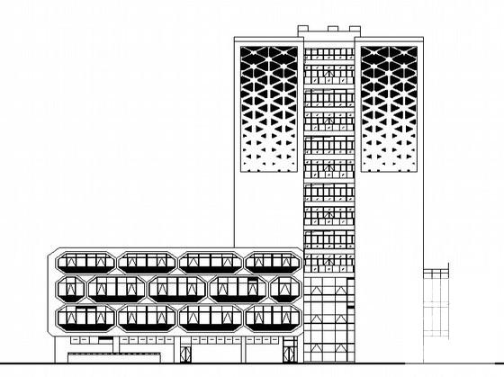 13层大学医学院附属儿童医院滨江扩建工程-行政后勤楼建筑施工CAD图纸(非机动车停车位) - 1