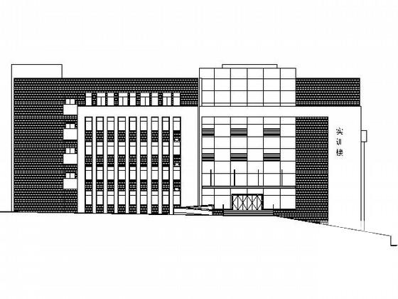 学院5层实训楼建筑施工CAD图纸 - 1