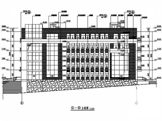 学院5层实训楼建筑施工CAD图纸 - 4