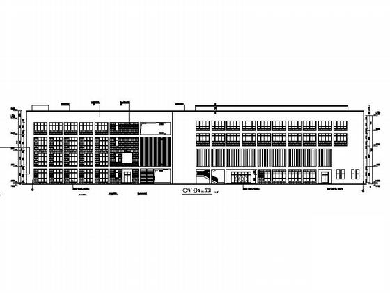 现代风格中学施工图（教学楼、食堂、体育馆等2015年10月图纸）(多层建筑) - 5