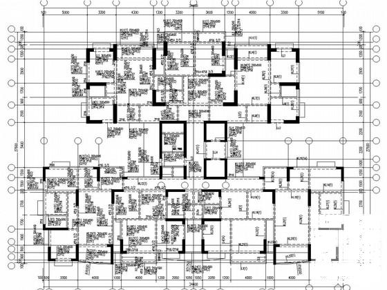 17层剪力墙结构顶层复式住宅楼结构CAD施工图纸（预应力管桩） - 3