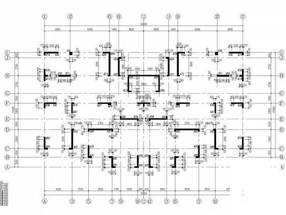 带转换层23层剪力墙住宅楼结构CAD施工图纸 - 4