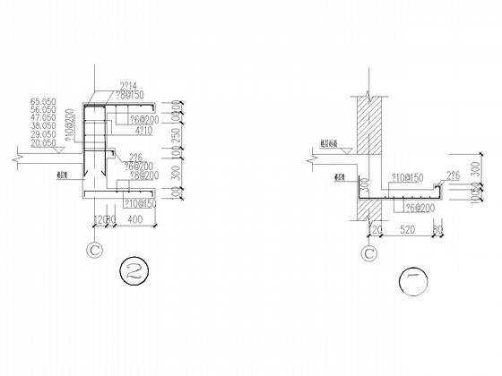 带转换层23层剪力墙住宅楼结构CAD施工图纸 - 5
