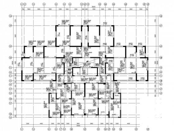 地下2层地上34层商住楼剪力墙结构CAD施工图纸 - 3