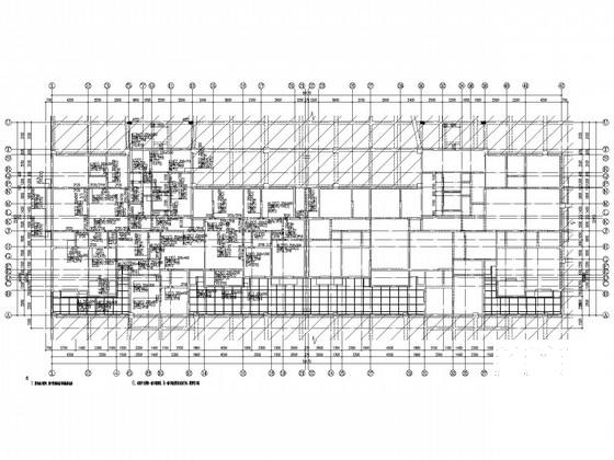 23层剪力墙住宅楼结构CAD施工图纸（筏形基础,桩基础）(现浇钢筋混凝土) - 1